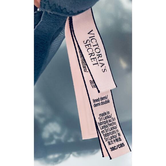 Victoria's Secret Bra Lined Demi Body By Victoria 38C Lace Blue - Picture 3 of 8